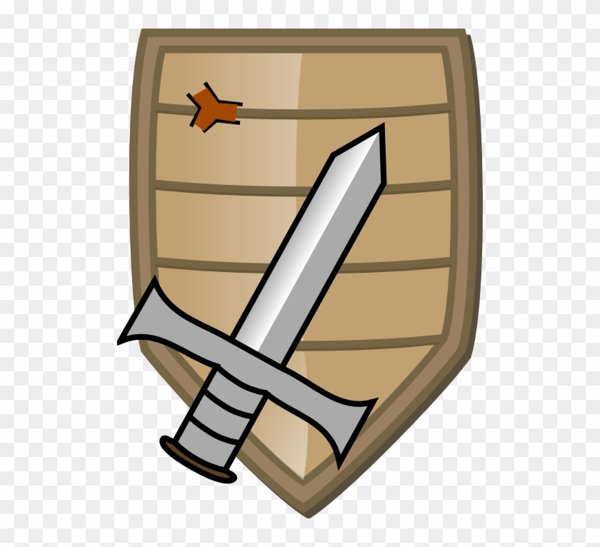 Sword And Shield Clip Art Free - Sword And Shield Cartoon #70906