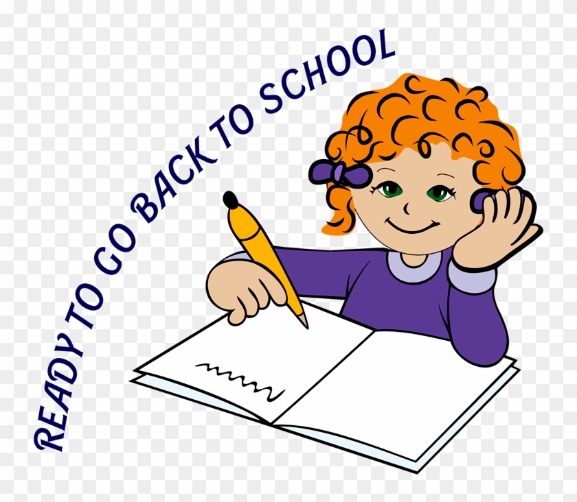 Write Free Clip Art Children Writing Clipart Images - Ready To Go Back To School #71056