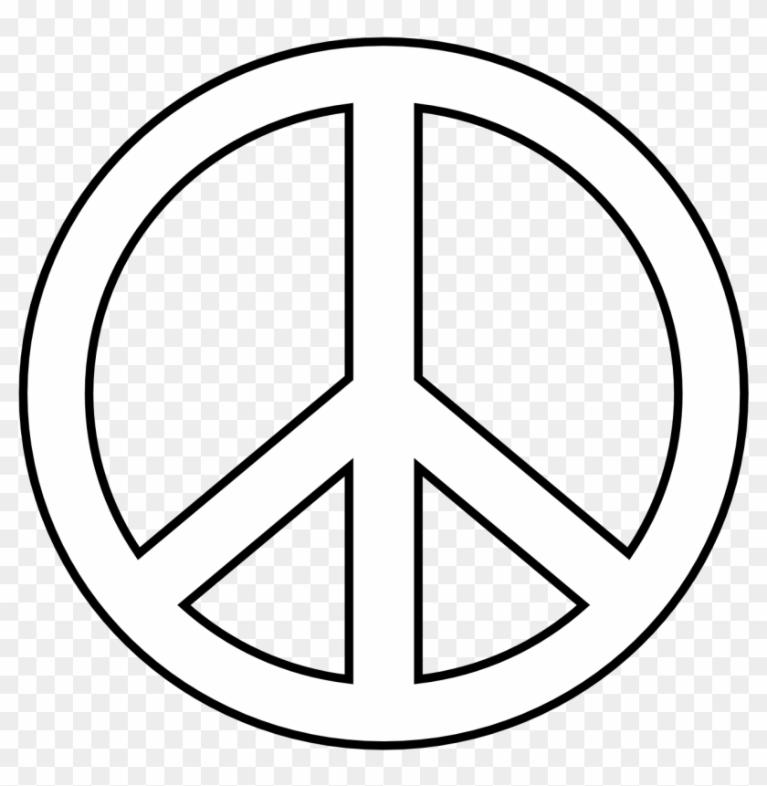 Clip Art Peace Sign Trans Fav Wall Paper - Peace Sign Outline #71174