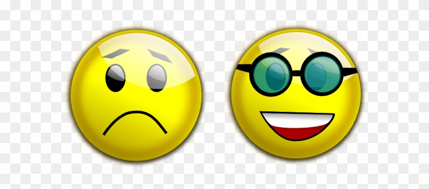 Sad Happy Face Clip Art - Happy Sad Clipart #71178