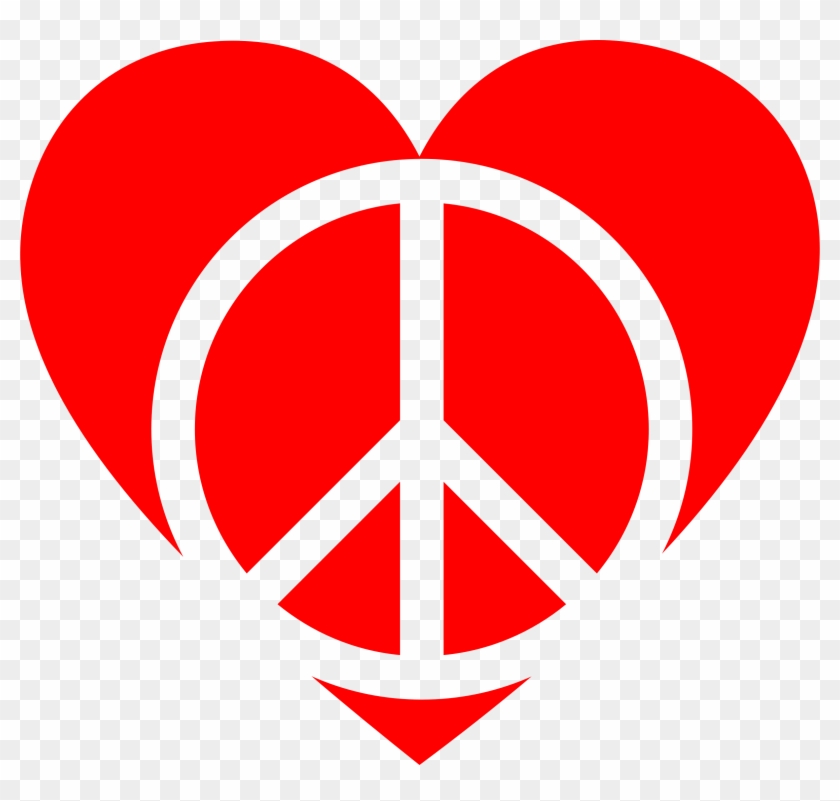 Peace Heart Clipart - Peace Love Weed Png #71314