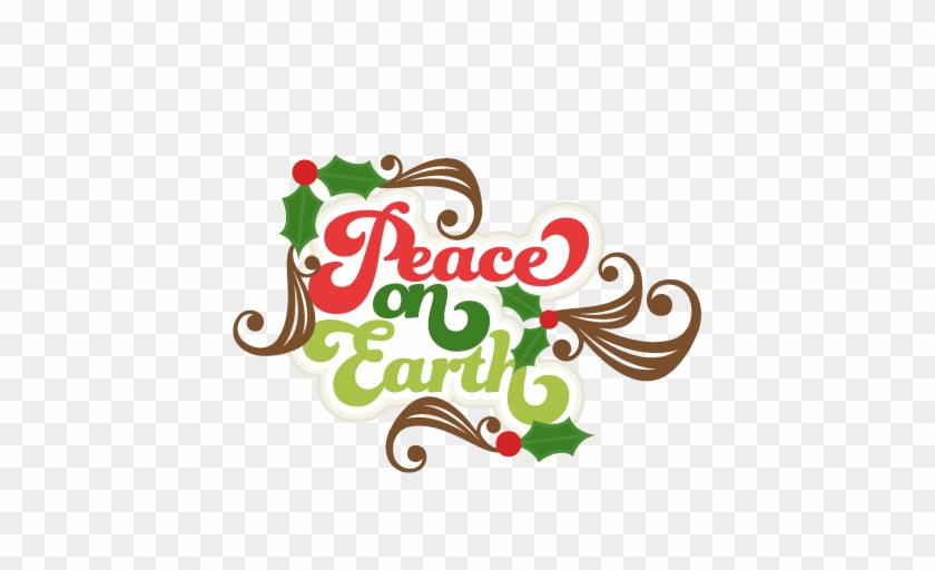 Cute Peace Cliparts - Peace On Earth Christmas Clip Art #71350