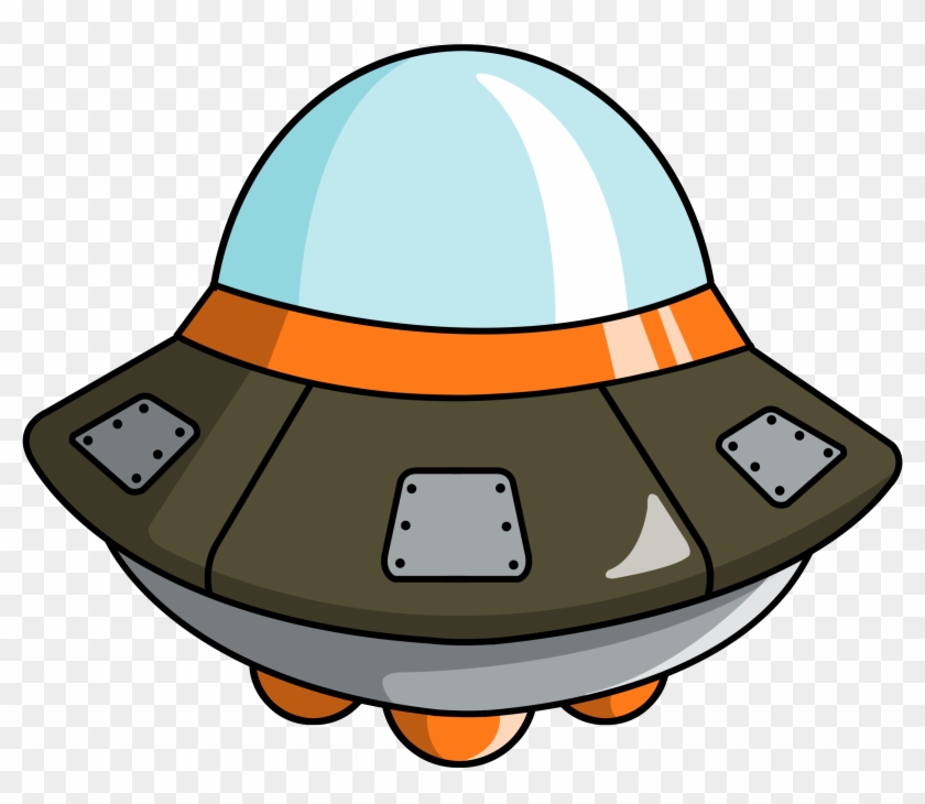 Free To Use Public Domain Space Clip Art - Alien Spaceship Cartoon Png #71390