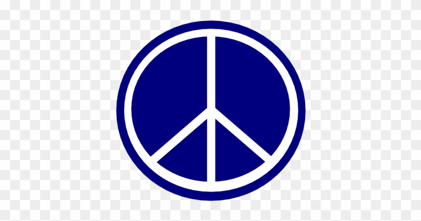 Navy Logo Clip Art - Peace Symbol Round Ornament #71394