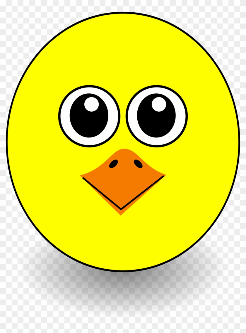 Bird - Face - Clip - Art - Cartoon Chick Face #71521