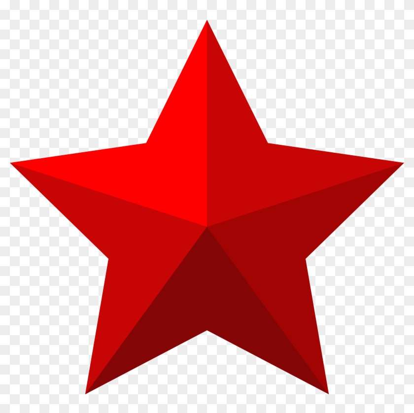 Red Star Png Clip Art Image - Hammer And Sickle Star #71525