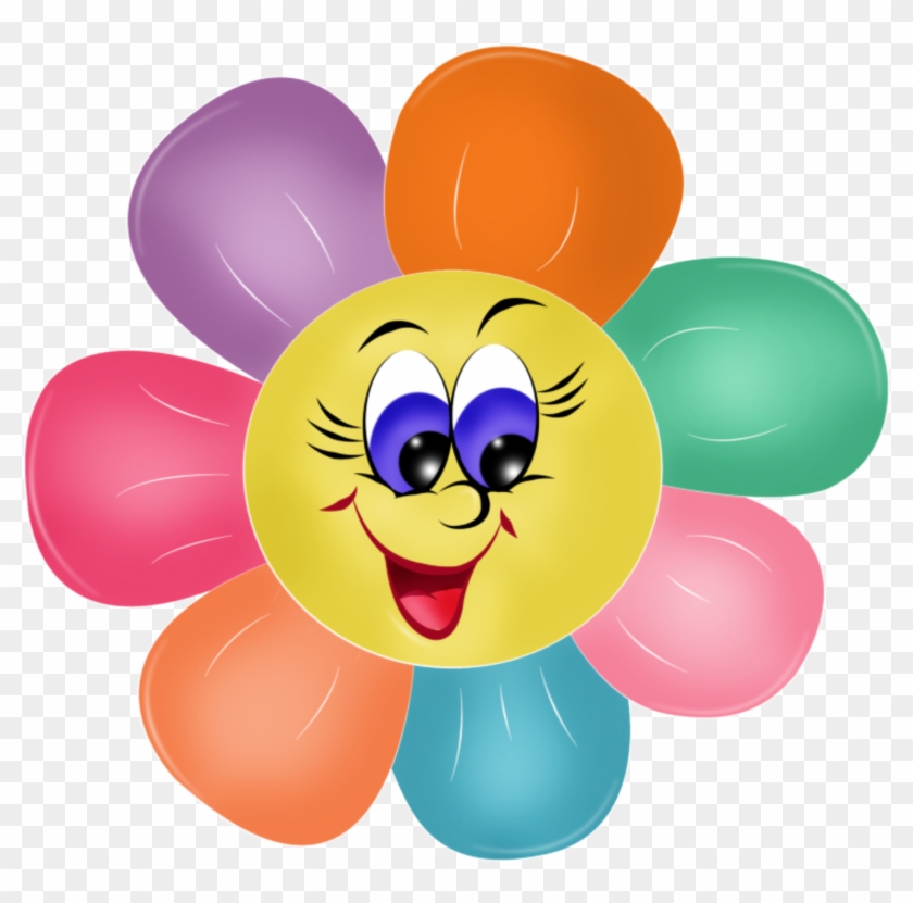 Azbuka - Flowers With Face Clip Art #71569