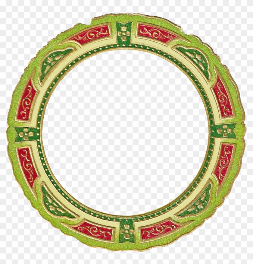 Christmas Picture Frame Clip Art - Circle #71769