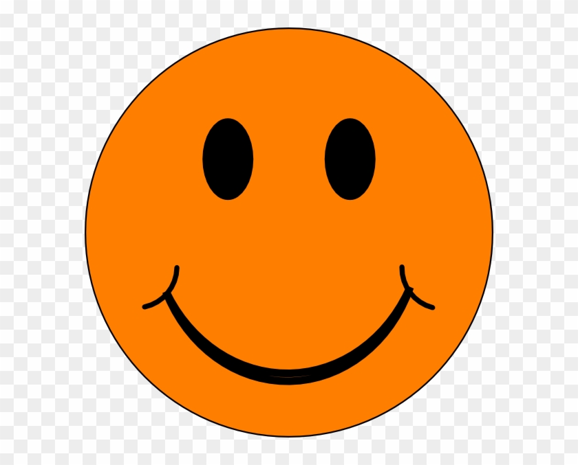 Orange Smiley Face Clipart - Smiley Orange #71838