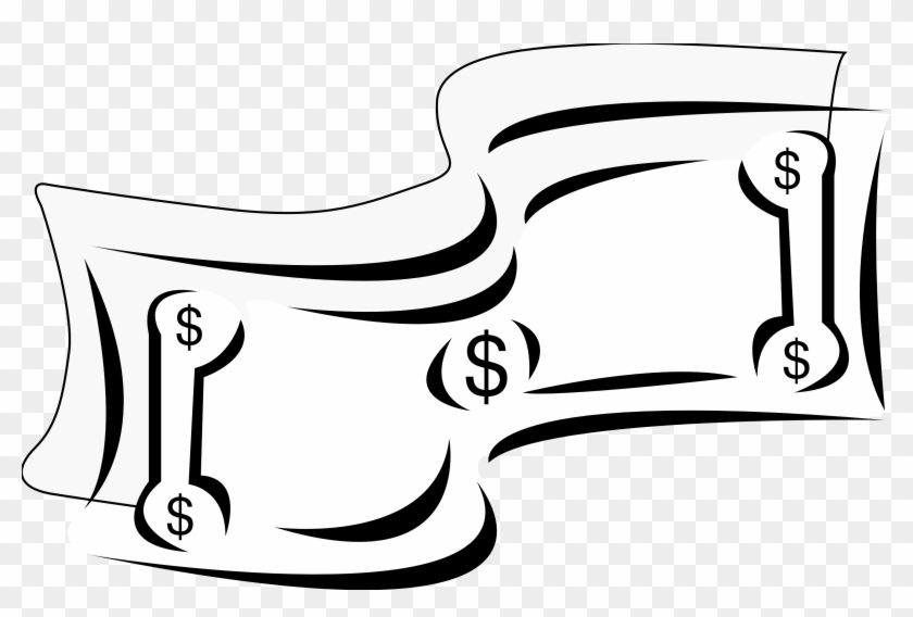 Dollar - Bill - Clip - Art - Black - And - White - Dollar Bill Clip Art #71858