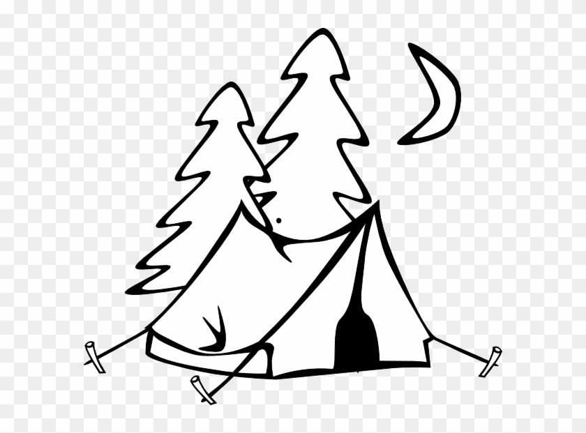 Tent Clip Art - Black And White Tents #71912
