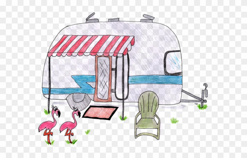 Download and share clipart about Are You A Glamper - Vintage Campers Clip A...
