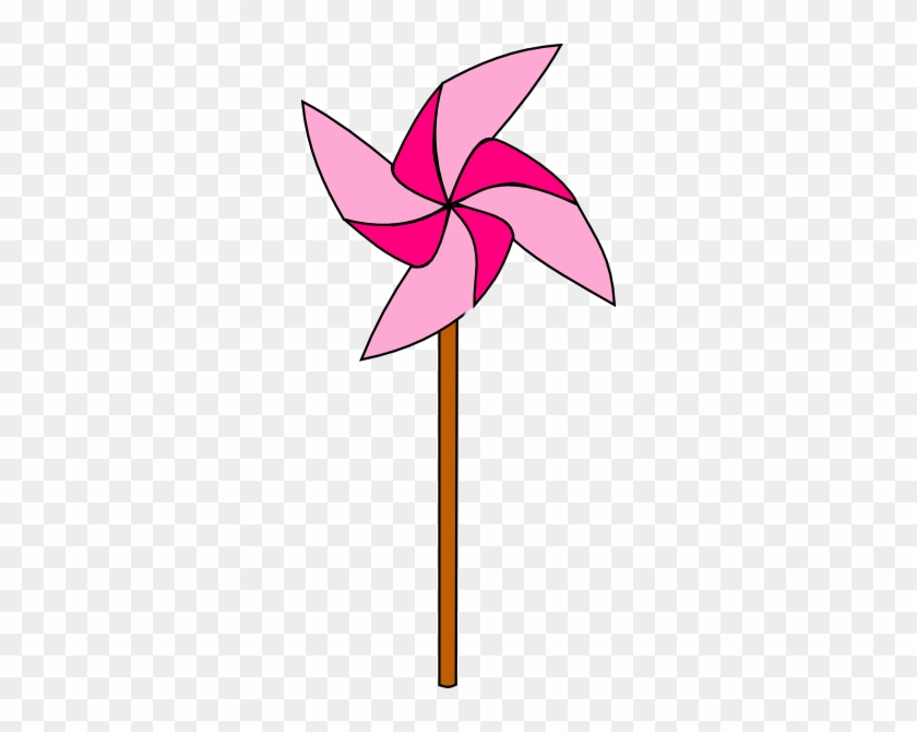 Hot Pink And Light Pink Pinwheel Clip Art - White And Pink Pinwheel #72072