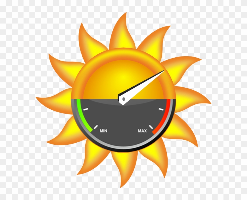 Solar Power Meter - Clip Art Sun #72201