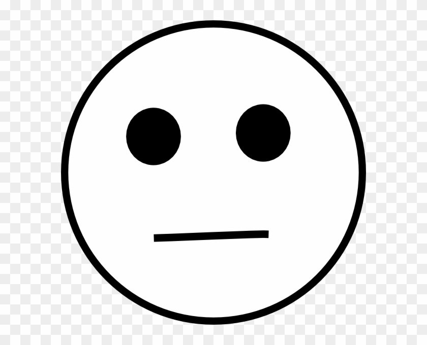 Unsure Smiley Face Clip Art At Clker Com Vector Clip - Face Emoji Black And White #72309
