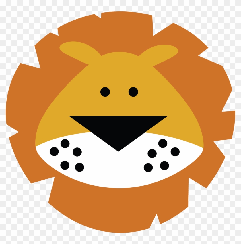 Lion Face - Cute Lion Face Cartoon #72322