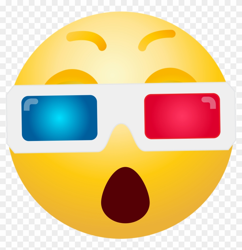 3d Glasses Emoticon Png Clip Art - 3d Glasses Emoticon Png Clip Art #72406