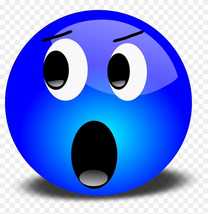 Face Clipart - Blue Smiley Face #72431