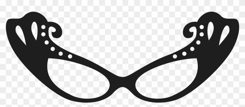 Glasses - Black And White Funny Glasses #72580