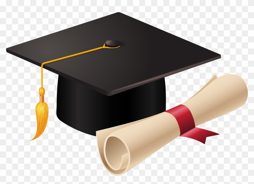 Graduation Cap And Diploma Png Clip Art - Graduation Cap And Diploma Clipart #72679