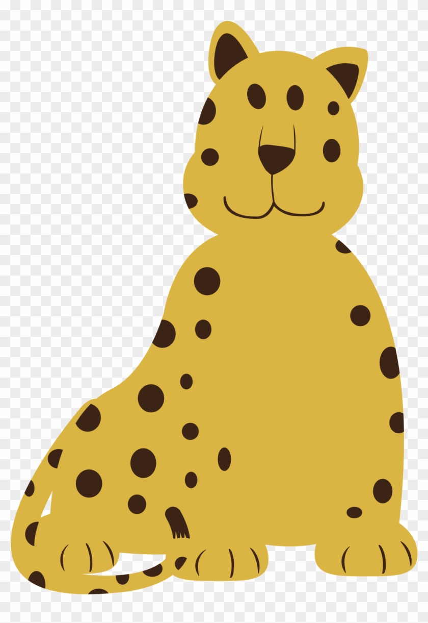 Colorful Animal Leopard Geometry Clipartist - Leopardo Dibujo Png #72673