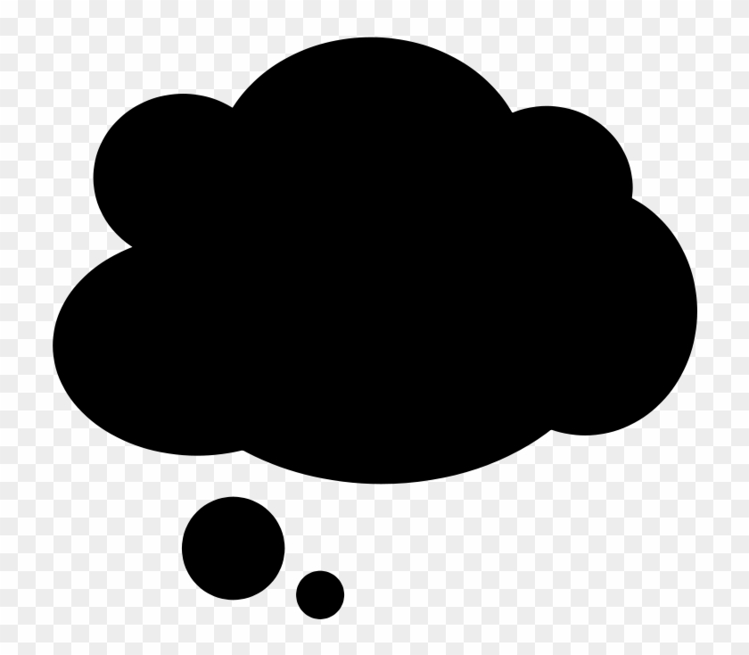 Think Bubble, Speech Bubble, Bubble, Think - Cartoon Black Cloud #72978