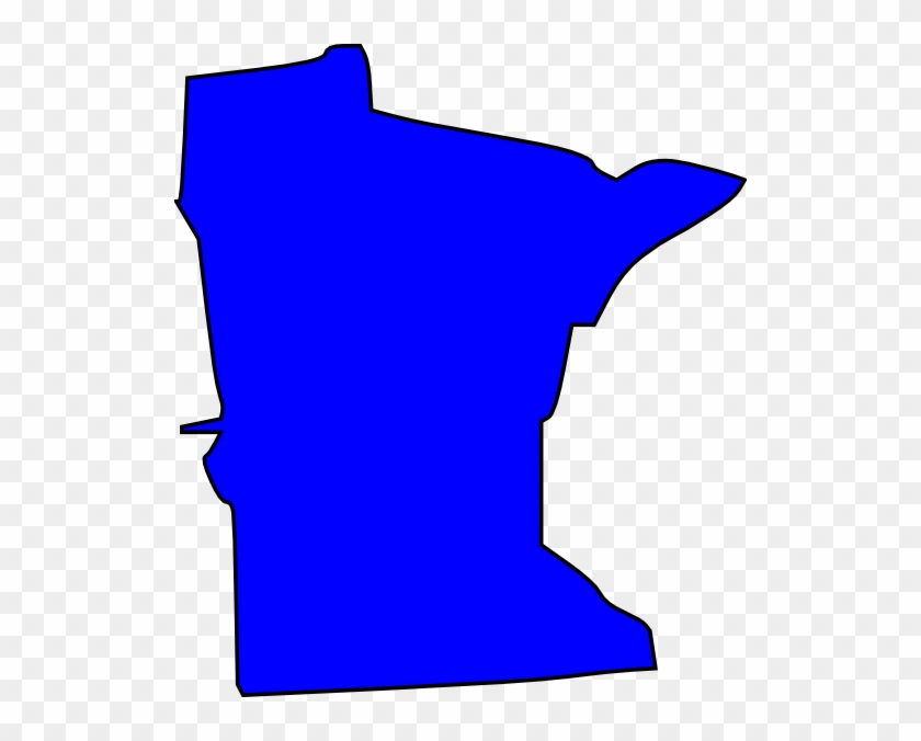 Blue Minnesota State Clip Art At Clker - Minnesota Clipart #73128