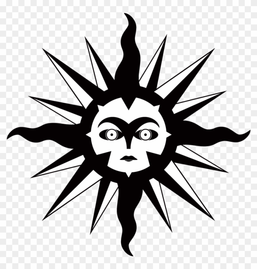 Thumbs Sun Tattoo 4 Designs - Clip Art #73186