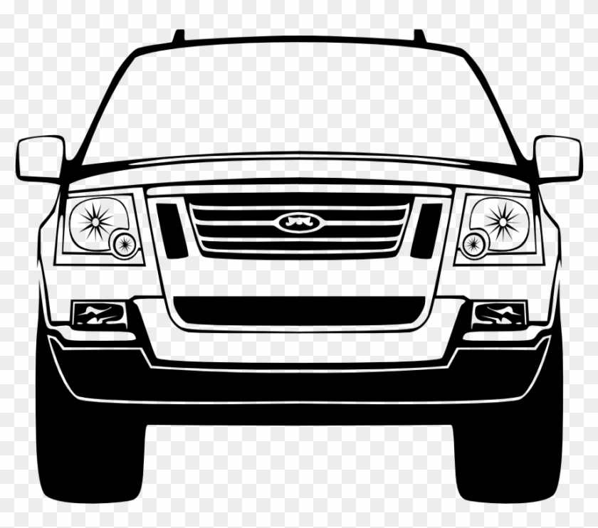 Car - Car Silhouette Front Png #73215