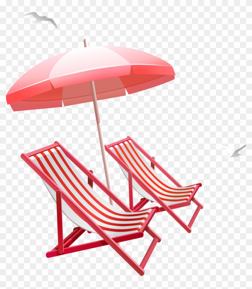 Table Umbrella Beach Clip Art - Sillas Y Sombrilla De Playa #73255
