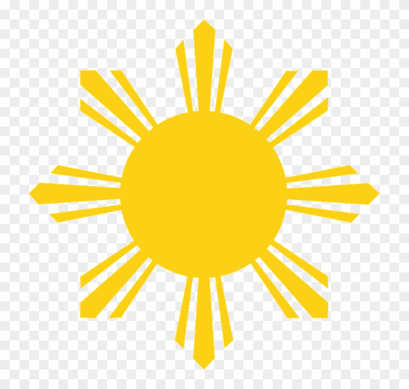Sun Rays Yellow - Philippine Flag Sun #73317