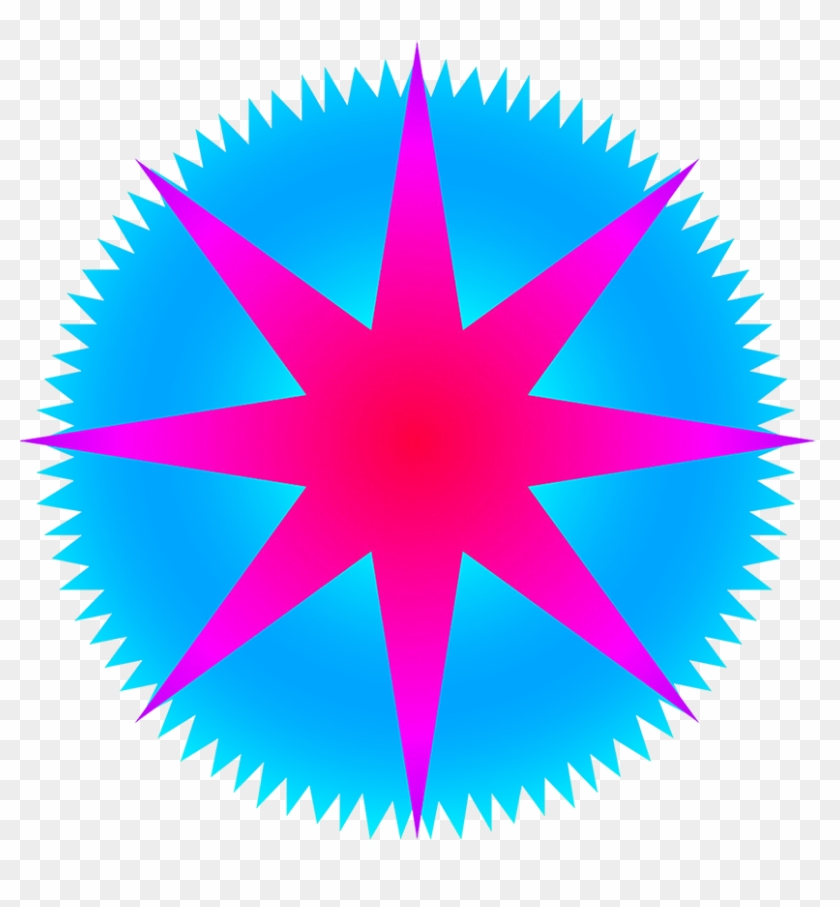 Star Clipart With Rays - Bear Abstract #73324