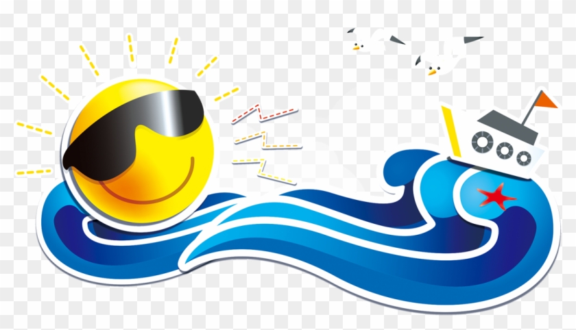 Summer - Sun, Waves - Sol E Mar Png #73387