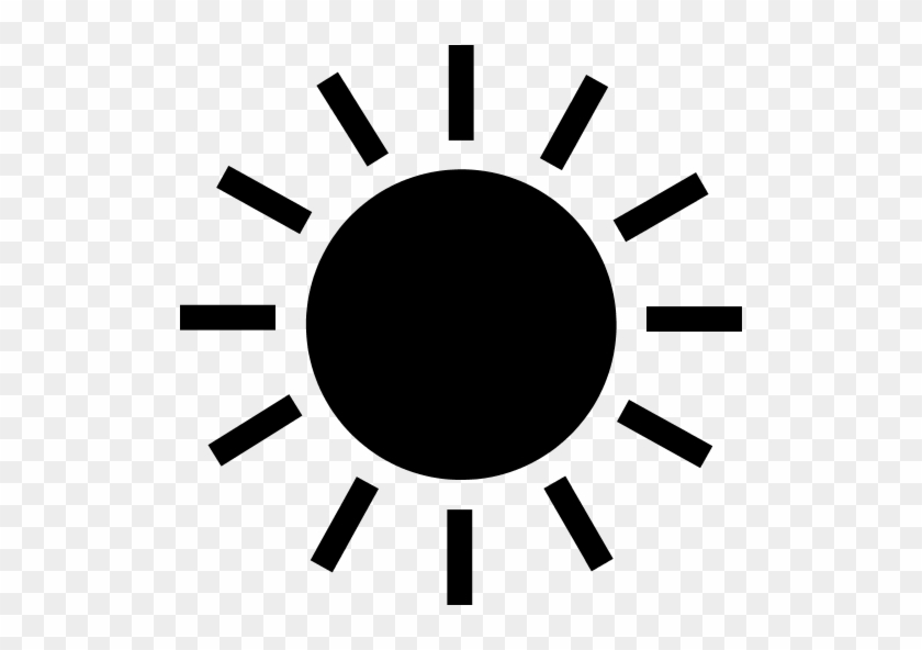 Summer, Sun, Weather Icon - Sun Icon Black And White #73415