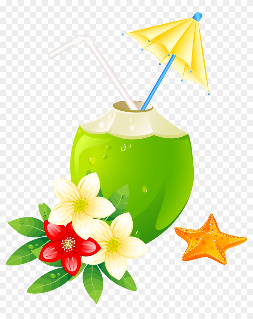 Summer Exotic Coctail Png Clipart Image - Summer Vacation Clipart Png #73430