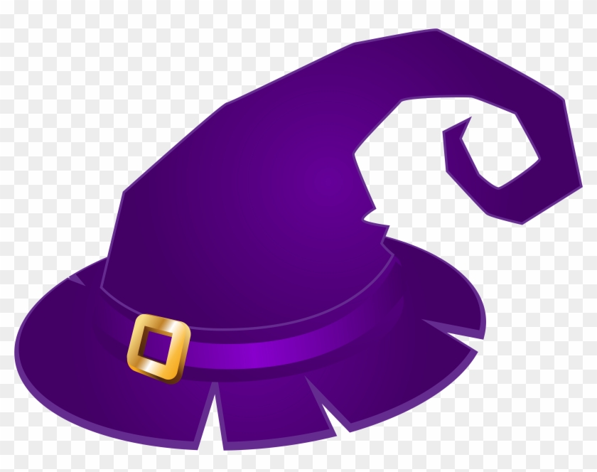 Purple Witch Hat Transparent Png Clip Art Imageu200b - Purple Witch Hat Png #73622