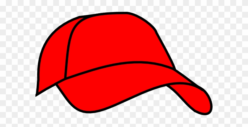 Red Baseball Cap Clipart - Red Baseball Hat Clipart #73681