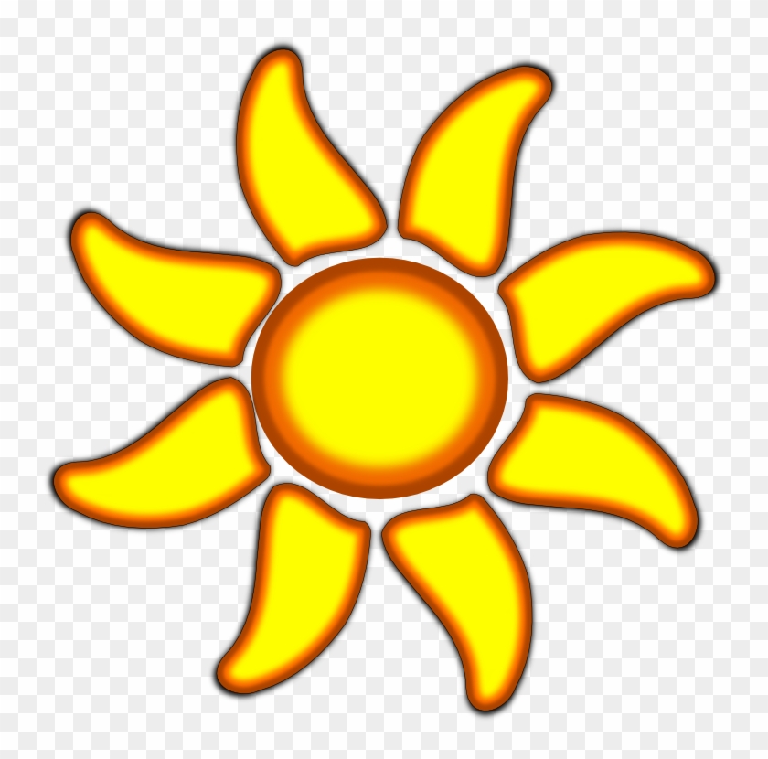 Clipart - Sum - Sun With 8 Rays Clipart #73888