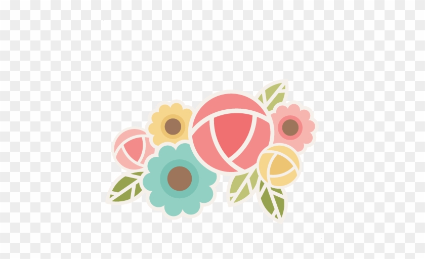 Flower Group Svg Scrapbook Cut File Cute Clipart Files - Free Scrapbook Flower Sticker Cuts #73967