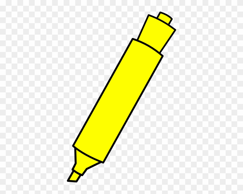 Yellow Highlighter Marker Clip Art At Clker - Highlighter Clipart #73993