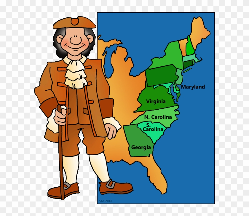 Southern Colonies - Colonies Clipart #74310