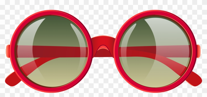 Cute Red Sunglasses Png Clipart Image - Red Sunglasses Png #74403