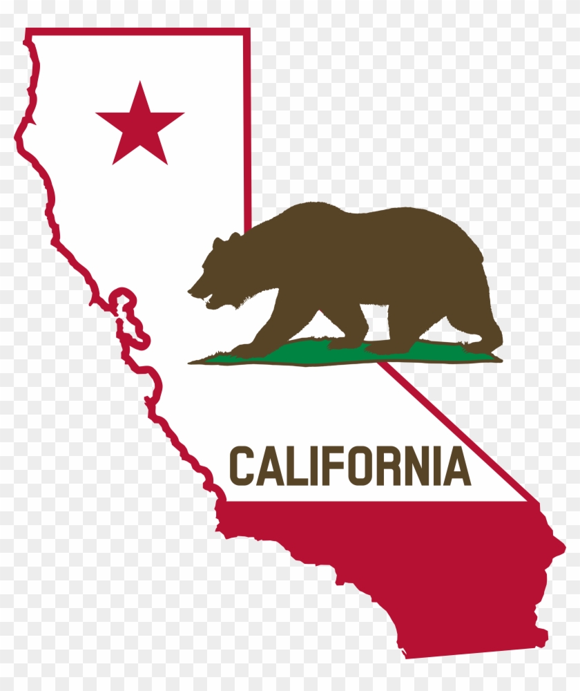 Solid Map Of California Clip Art - California Outline #74402