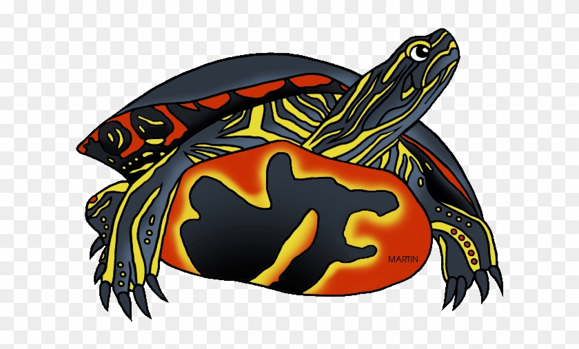 State Reptile Of Illinois - Michigan State Reptile Painted Turtle #74412