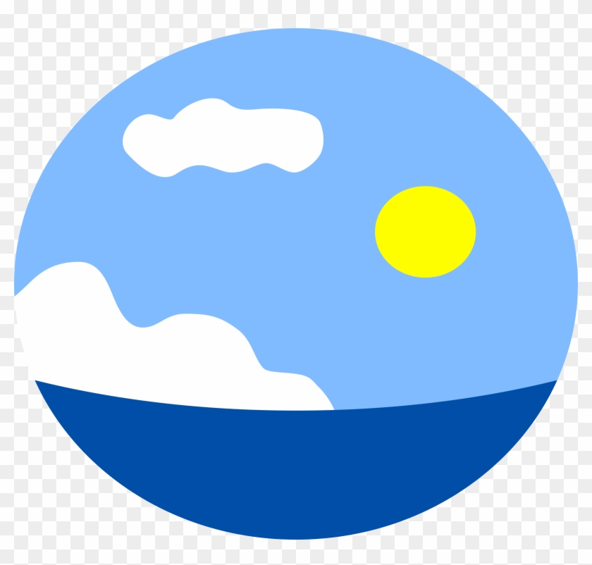 Clipart - Sky And Sea Clipart #74425