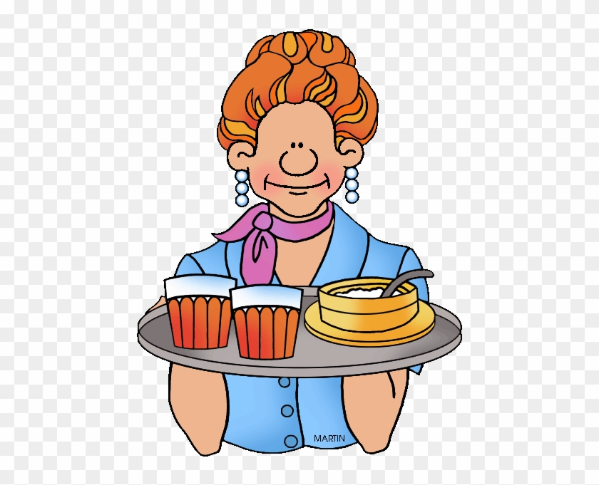 Georgia State Prepared Food - Waitress Clip Art #74469