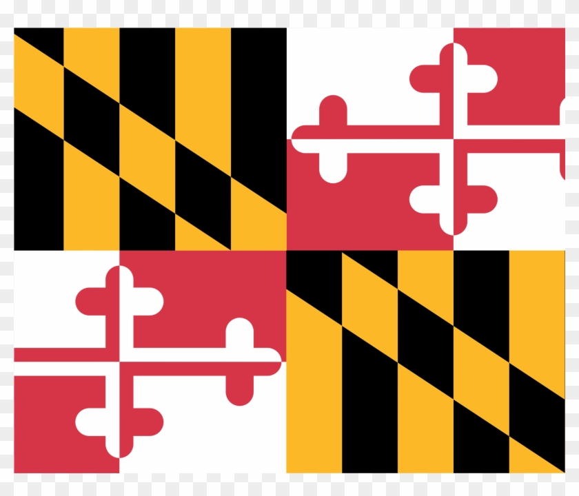 Use Our Free Sports Clip Art - State Flag Of Maryland #74487