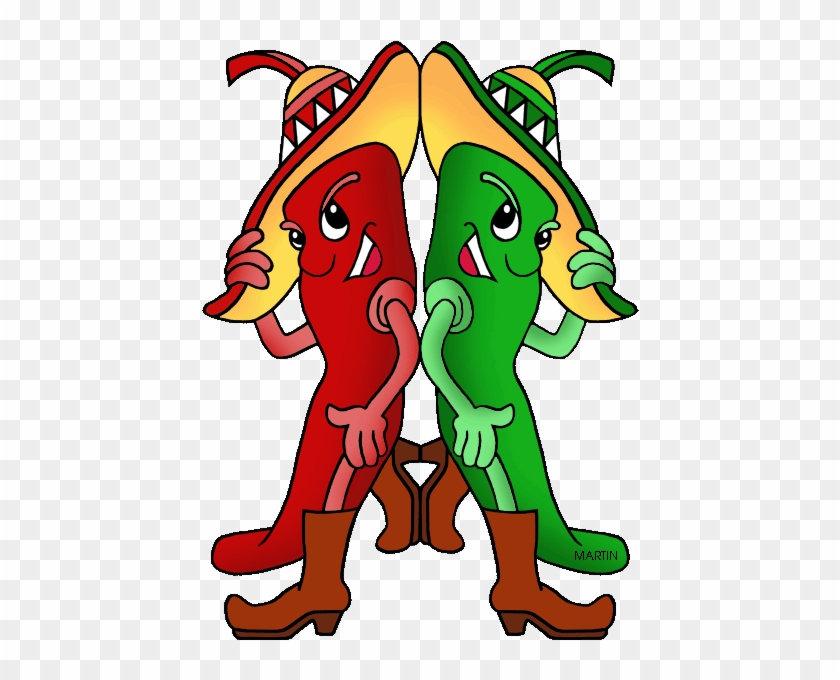 New Mexico State Question Red Or Green Chili Peppers Clip Art Full