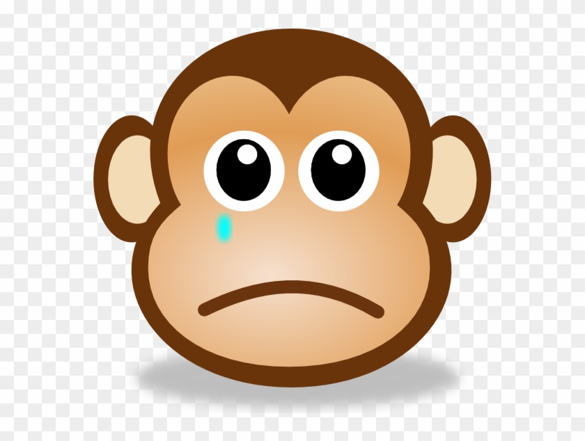 Sad Monkey Face 2 Clip Art - Sad Face Moving Animation #74571