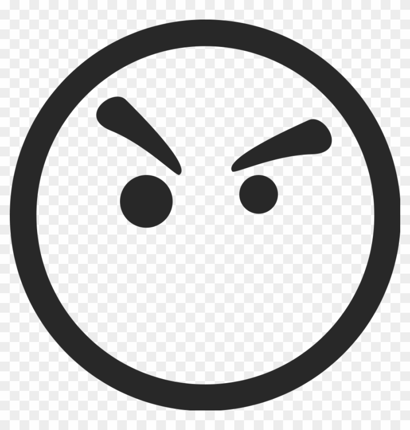 Angry Face Symbol Clip Art - Covent Garden #74604